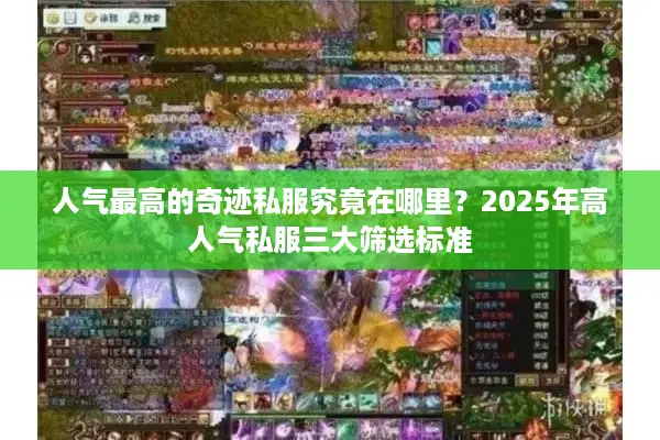 人气最高的奇迹私服究竟在哪里？2025年高人气私服三大筛选标准