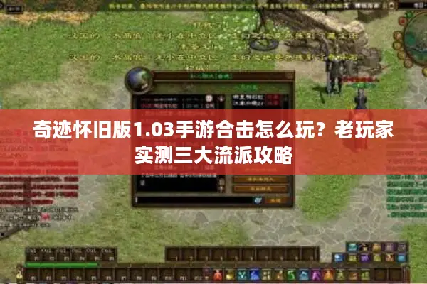 奇迹怀旧版1.03手游合击怎么玩？老玩家实测三大流派攻略