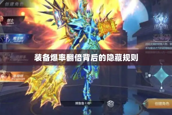 装备爆率翻倍背后的隐藏规则