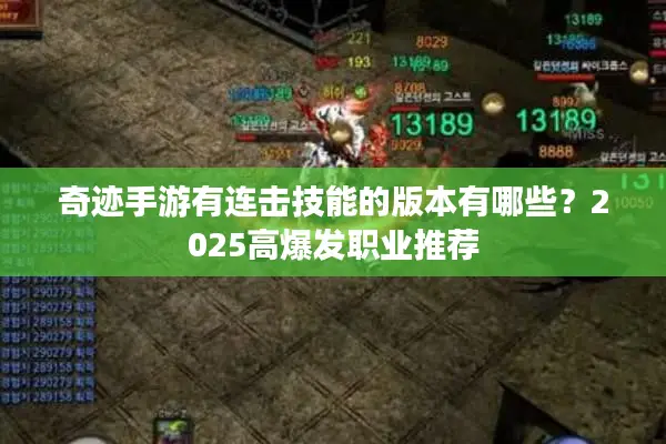 奇迹手游有连击技能的版本有哪些？2025高爆发职业推荐