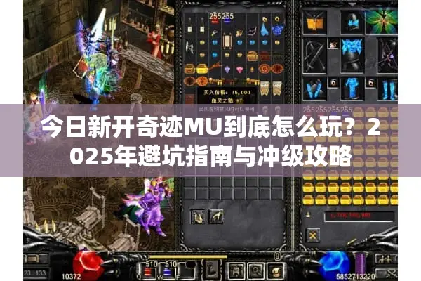 今日新开奇迹MU到底怎么玩？2025年避坑指南与冲级攻略