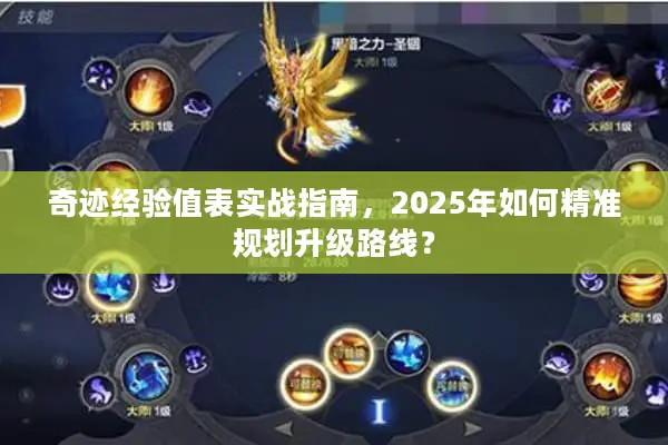 奇迹经验值表实战指南，2025年如何精准规划升级路线？