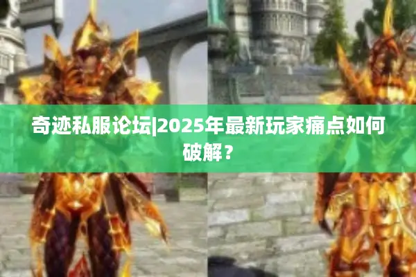 奇迹私服论坛|2025年最新玩家痛点如何破解？