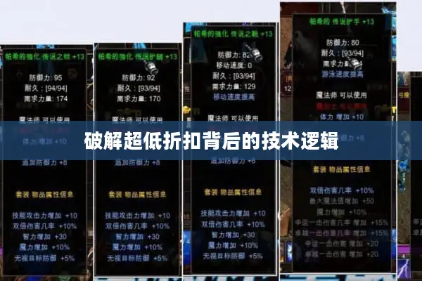 破解超低折扣背后的技术逻辑