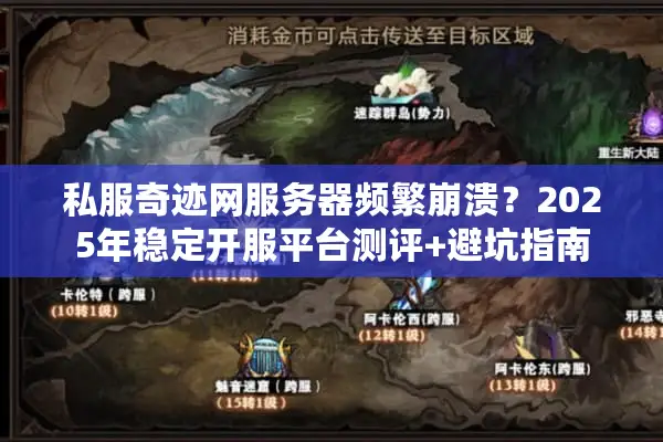私服奇迹网服务器频繁崩溃？2025年稳定开服平台测评+避坑指南