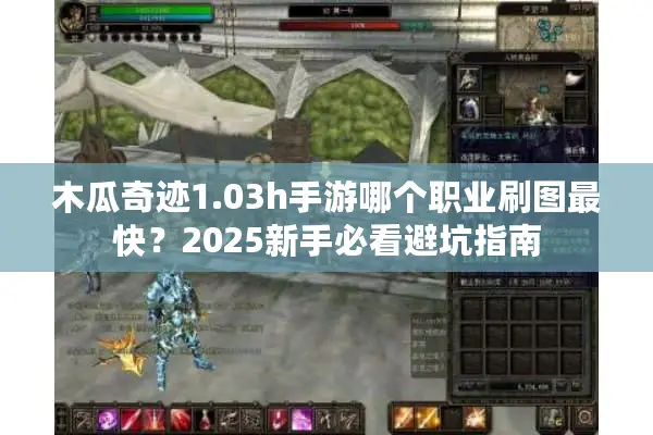 木瓜奇迹1.03h手游哪个职业刷图最快？2025新手必看避坑指南