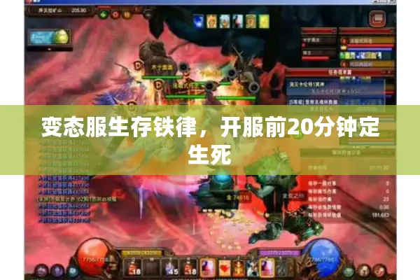 变态服生存铁律，开服前20分钟定生死