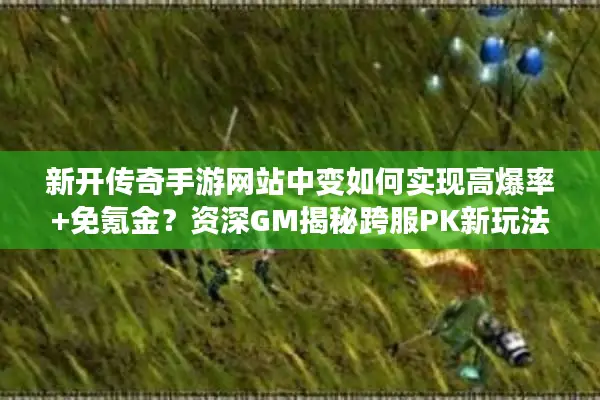 新开传奇手游网站中变如何实现高爆率+免氪金？资深GM揭秘跨服PK新玩法