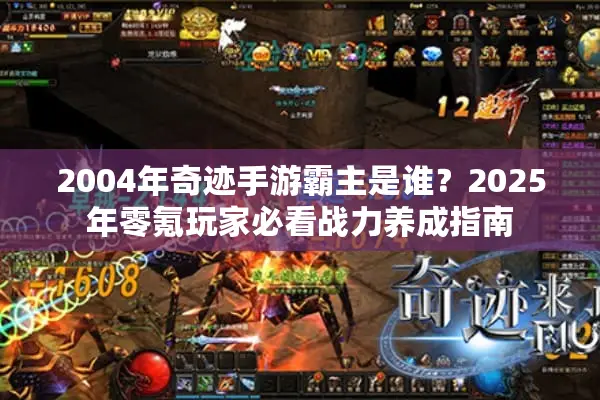 2004年奇迹手游霸主是谁？2025年零氪玩家必看战力养成指南