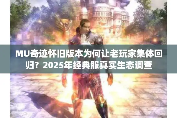 MU奇迹怀旧版本为何让老玩家集体回归？2025年经典服真实生态调查
