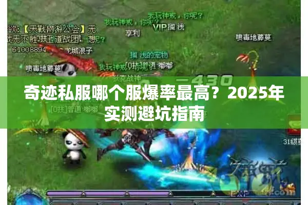 奇迹私服哪个服爆率最高？2025年实测避坑指南