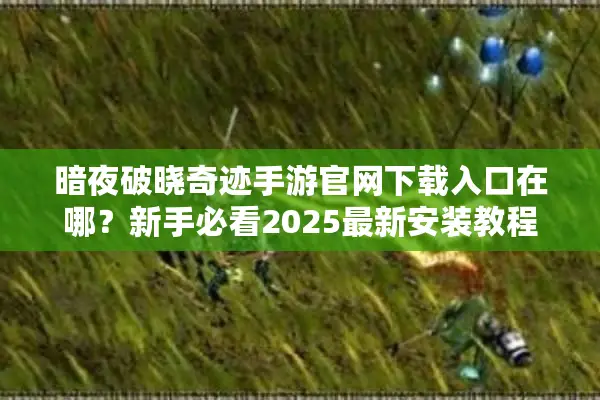 暗夜破晓奇迹手游官网下载入口在哪？新手必看2025最新安装教程