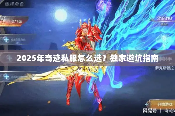 2025年奇迹私服怎么选？独家避坑指南
