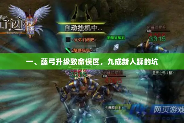 一、藤弓升级致命误区，九成新人踩的坑