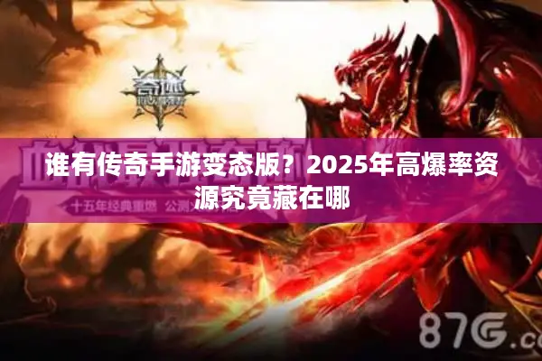 谁有传奇手游变态版？2025年高爆率资源究竟藏在哪