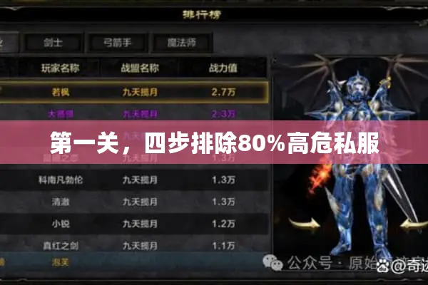 第一关,四步排除80%高危私服 第一关,四步排除80%高危私服