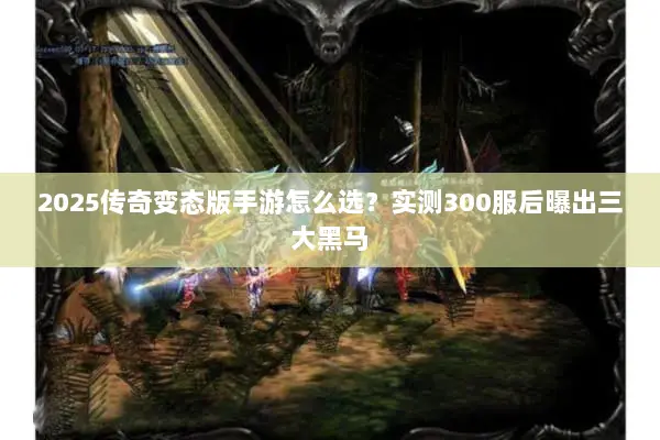 2025传奇变态版手游怎么选？实测300服后曝出三大黑马