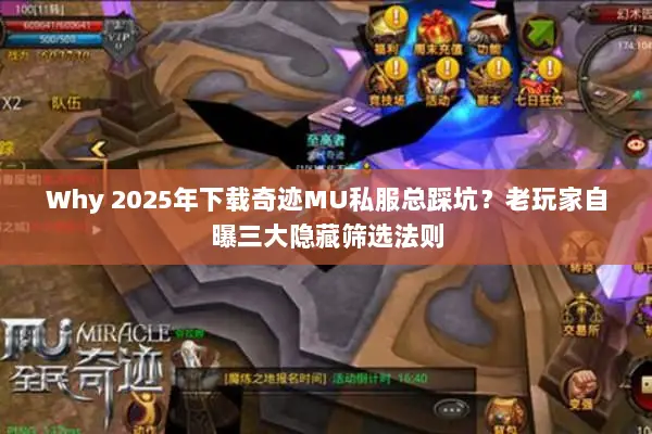 Why 2025年下载奇迹MU私服总踩坑？老玩家自曝三大隐藏筛选法则