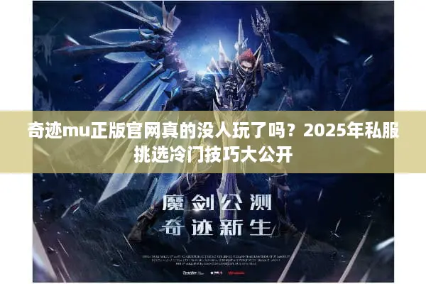 奇迹mu正版官网真的没人玩了吗？2025年私服挑选冷门技巧大公开