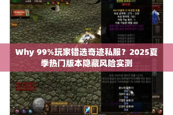 Why 99%玩家错选奇迹私服？2025夏季热门版本隐藏风险实测