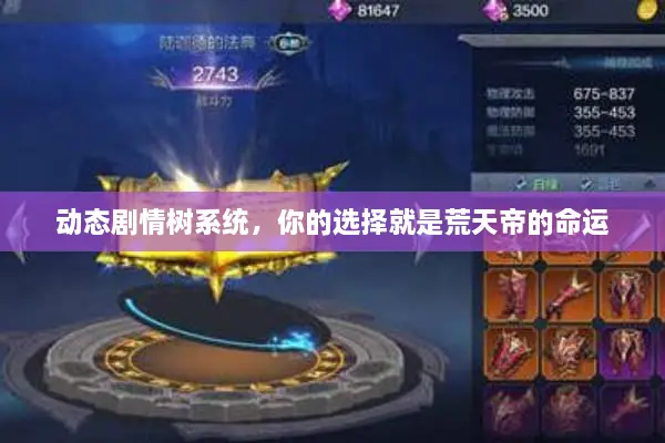 动态剧情树系统,你的选择就是荒天帝的命运 动态剧情树系统,你的选择就是荒天帝的命运