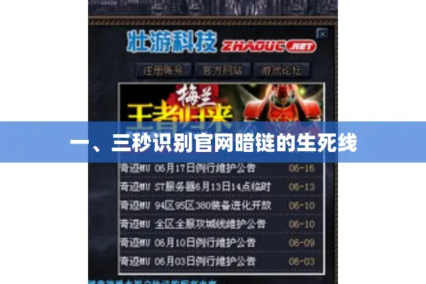 一、三秒识别官网暗链的生死线