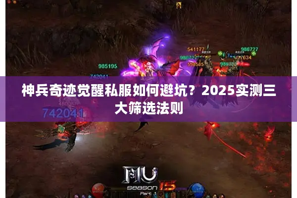 神兵奇迹觉醒私服如何避坑？2025实测三大筛选法则