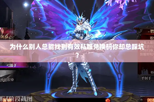 为什么别人总能找到有效私服兑换码你却总踩坑？