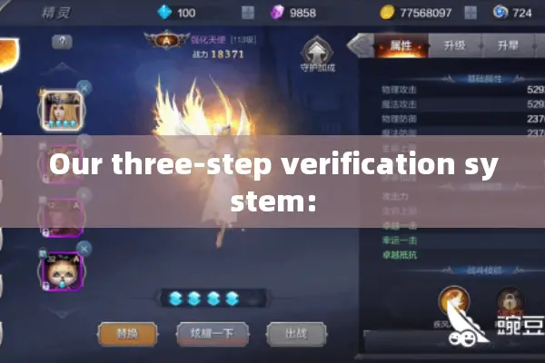 Our three-step verification system: