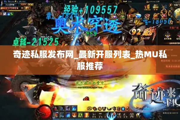 奇迹私服发布网_最新开服列表_热MU私服推荐