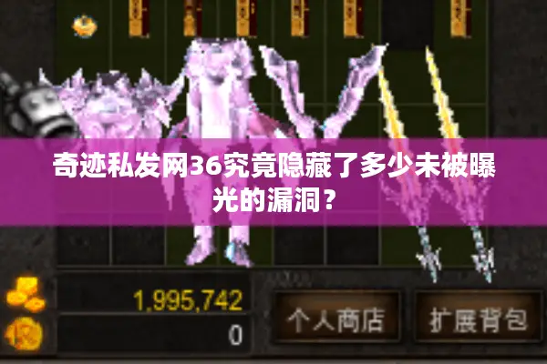 奇迹私发网36究竟隐藏了多少未被曝光的漏洞？