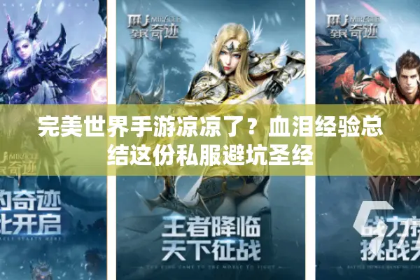 完美世界手游凉凉了？血泪经验总结这份私服避坑圣经