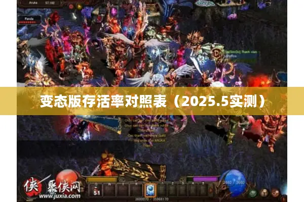 变态版存活率对照表(2025.5实测) 变态版存活率对照表(2025.5实测)