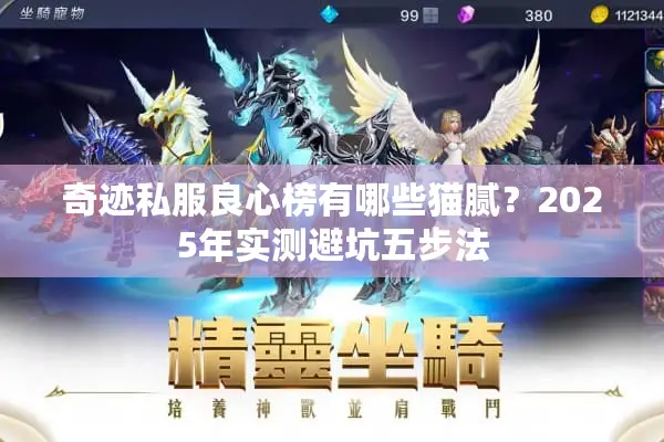 奇迹私服良心榜有哪些猫腻？2025年实测避坑五步法