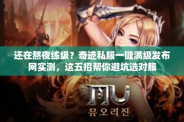 还在熬夜练级？奇迹私服一键满级发布网实测，这五招帮你避坑选对服