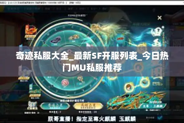 奇迹私服大全_最新SF开服列表_今日热门MU私服推荐