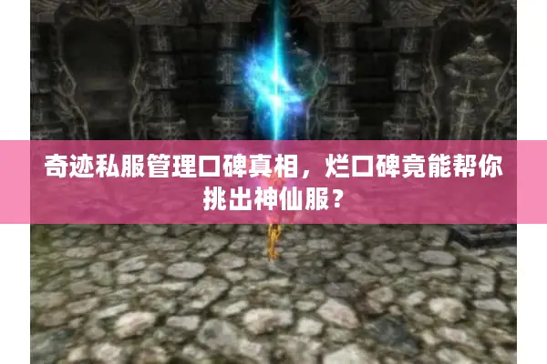 奇迹私服管理口碑真相，烂口碑竟能帮你挑出神仙服？