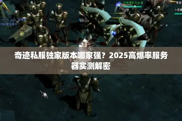 奇迹私服独家版本哪家强？2025高爆率服务器实测解密