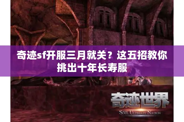 奇迹sf开服三月就关？这五招教你挑出十年长寿服