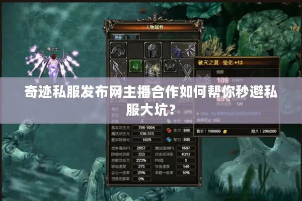 奇迹私服发布网主播合作如何帮你秒避私服大坑？