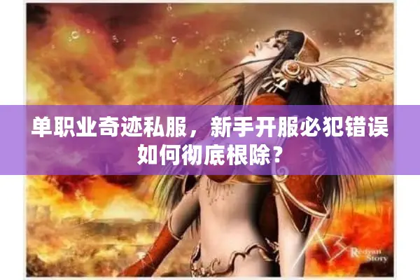 单职业奇迹私服，新手开服必犯错误如何彻底根除？