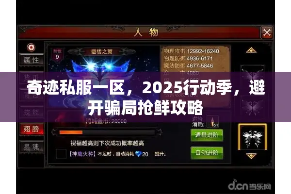 奇迹私服一区，2025行动季，避开骗局抢鲜攻略