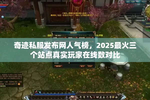 奇迹私服发布网人气榜，2025最火三个站点真实玩家在线数对比