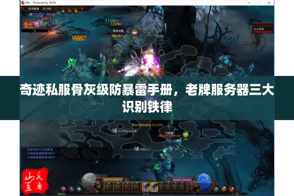 奇迹私服骨灰级防暴雷手册，老牌服务器三大识别铁律