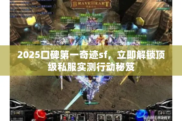 2025口碑第一奇迹sf，立即解锁顶级私服实测行动秘笈