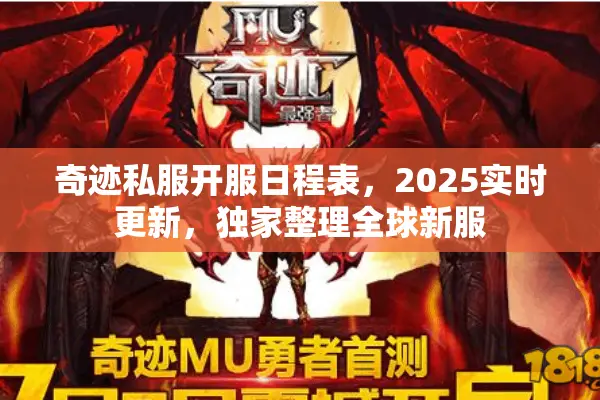 奇迹私服开服日程表,2025实时更新,独家整理全球新服 奇迹私服开服日程表,2025实时更新,独家整理全球新服