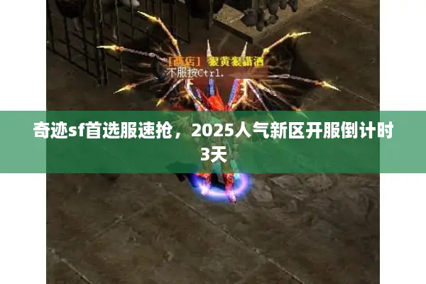 奇迹sf首选服速抢，2025人气新区开服倒计时3天