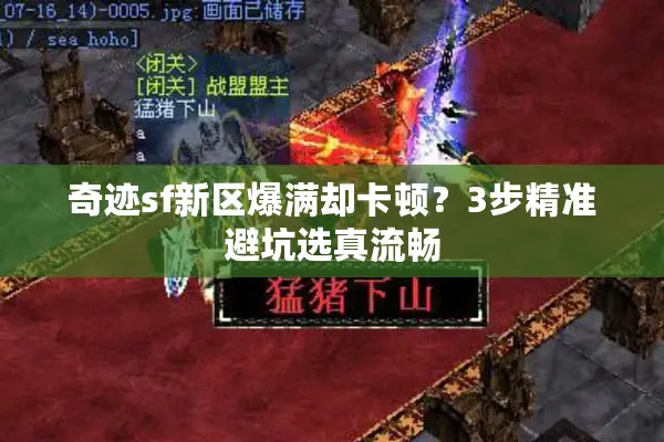 奇迹sf新区爆满却卡顿？3步精准避坑选真流畅