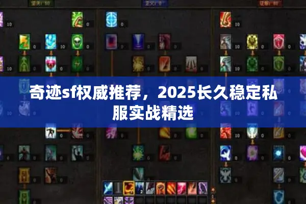奇迹sf权威推荐，2025长久稳定私服实战精选
