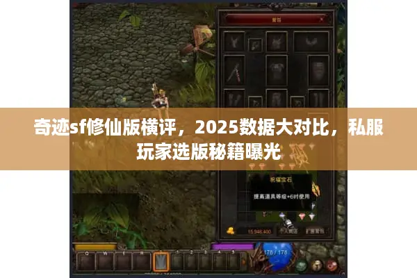 奇迹sf修仙版横评，2025数据大对比，私服玩家选版秘籍曝光